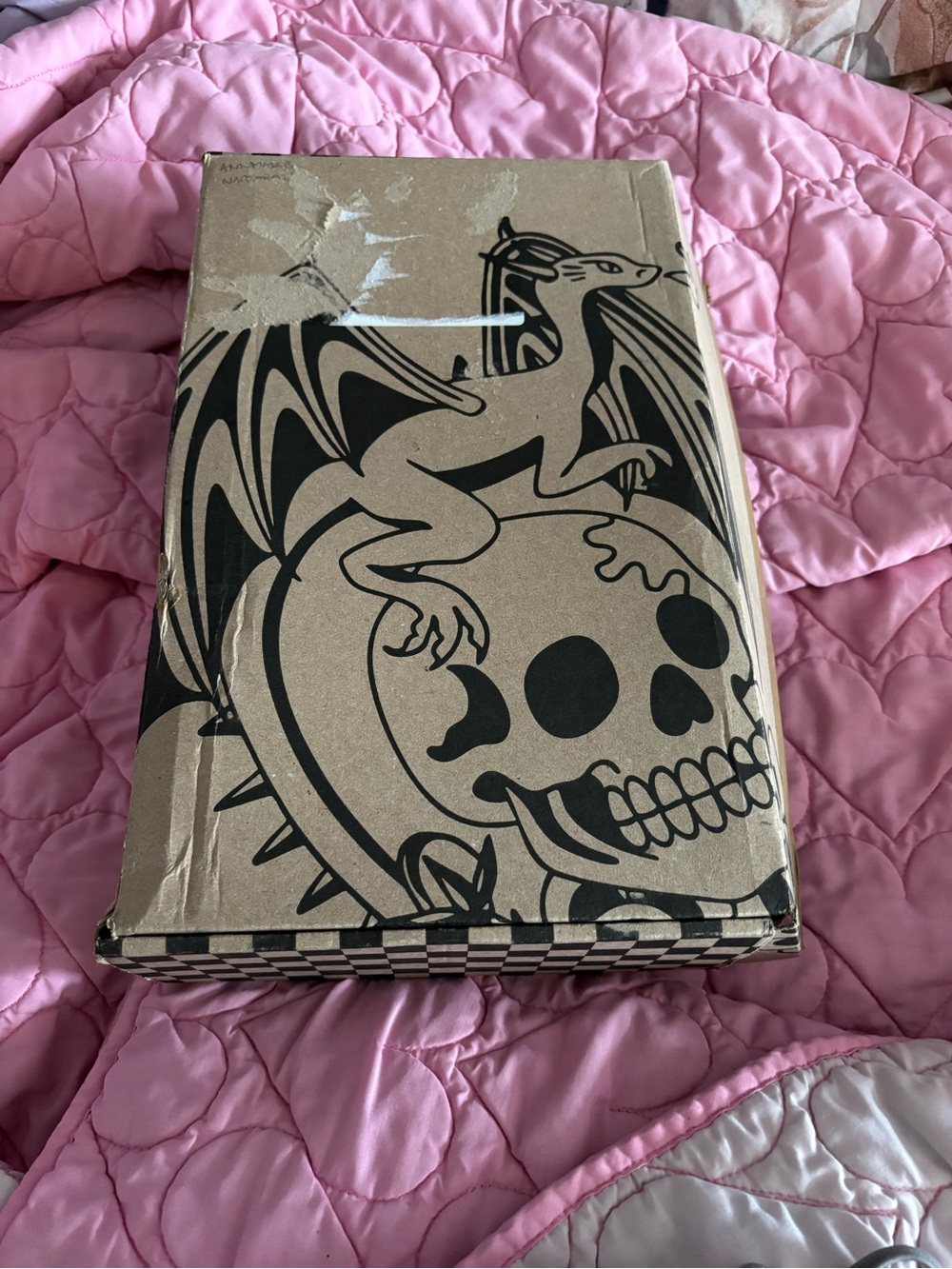 Dragon denim cardboard shipping box